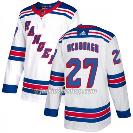Nainen NHL New York Rangers Pelipaita Ryan McDonagh 27 Adidas 2017-2018 Valkoinen Authentic